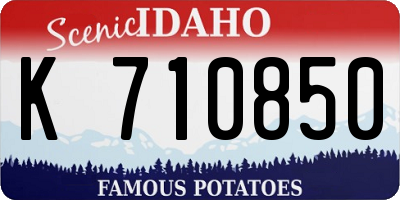 ID license plate K710850
