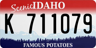 ID license plate K711079