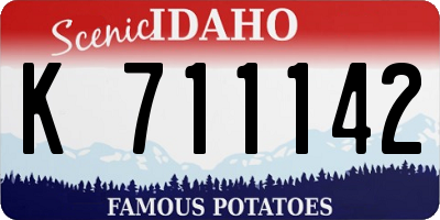 ID license plate K711142