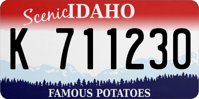 ID license plate K711230