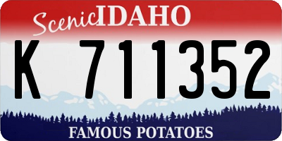 ID license plate K711352