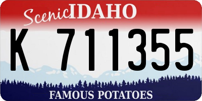 ID license plate K711355