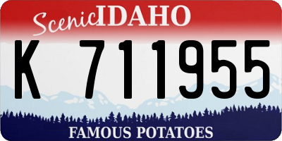 ID license plate K711955