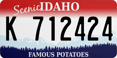 ID license plate K712424