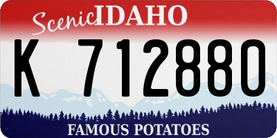 ID license plate K712880