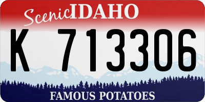 ID license plate K713306
