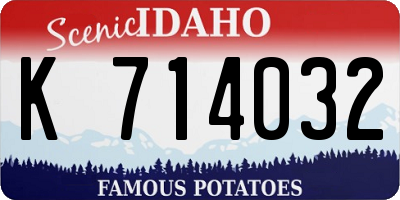 ID license plate K714032