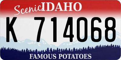 ID license plate K714068