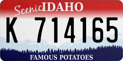 ID license plate K714165