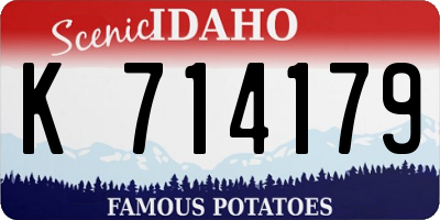 ID license plate K714179