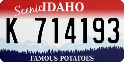 ID license plate K714193
