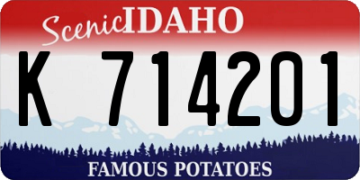 ID license plate K714201