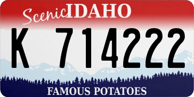 ID license plate K714222