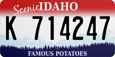 ID license plate K714247