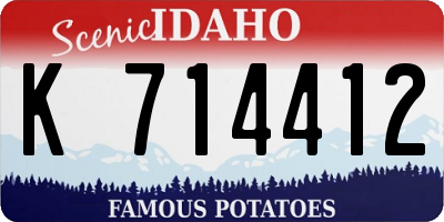 ID license plate K714412