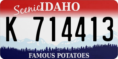 ID license plate K714413