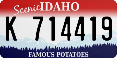 ID license plate K714419