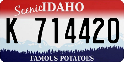 ID license plate K714420