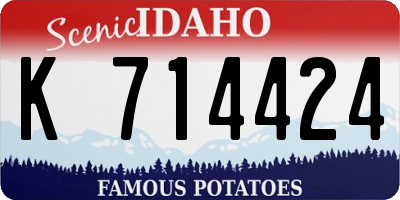 ID license plate K714424