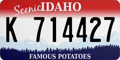 ID license plate K714427