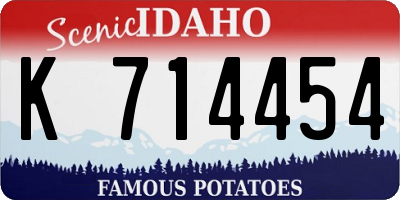 ID license plate K714454