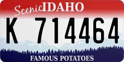 ID license plate K714464
