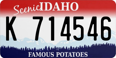 ID license plate K714546