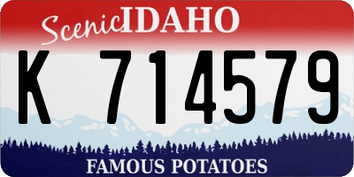 ID license plate K714579