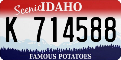 ID license plate K714588