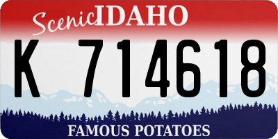 ID license plate K714618