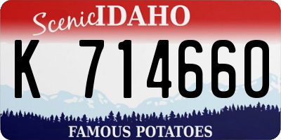ID license plate K714660