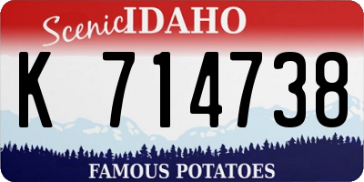 ID license plate K714738