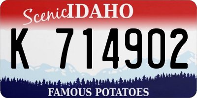 ID license plate K714902