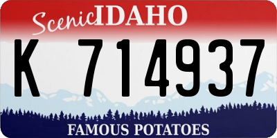 ID license plate K714937