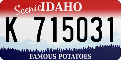 ID license plate K715031