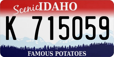 ID license plate K715059