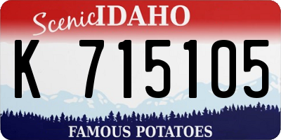 ID license plate K715105