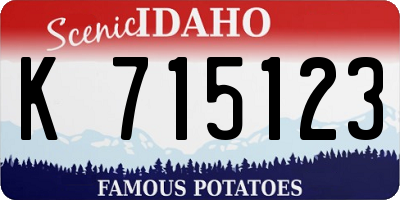ID license plate K715123