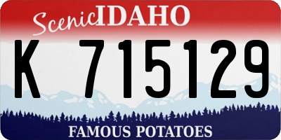 ID license plate K715129