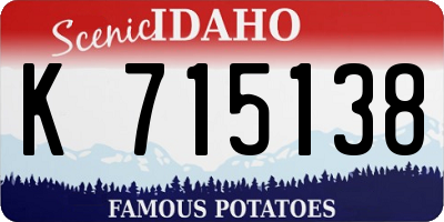 ID license plate K715138