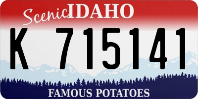 ID license plate K715141