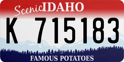 ID license plate K715183