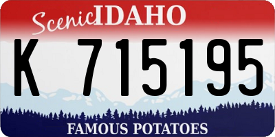 ID license plate K715195