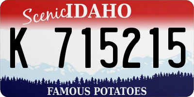 ID license plate K715215