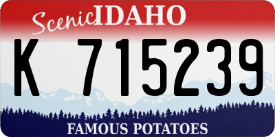 ID license plate K715239