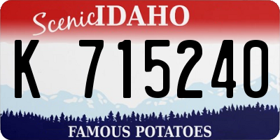 ID license plate K715240