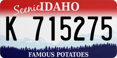 ID license plate K715275