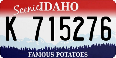 ID license plate K715276