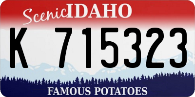 ID license plate K715323