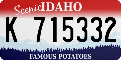 ID license plate K715332